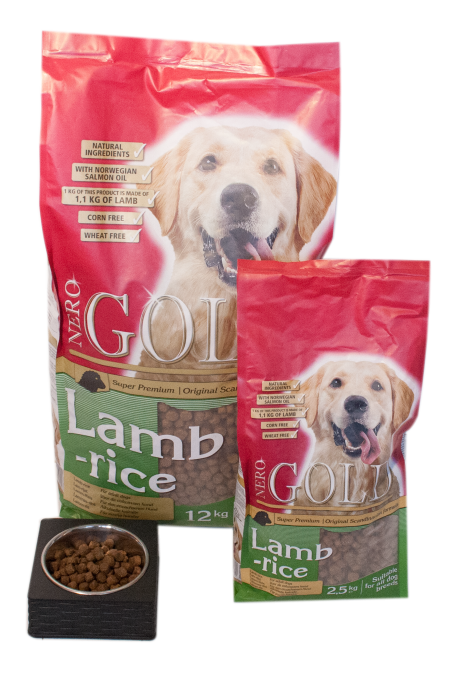 Nero Gold Hond Lam & Rijst 12 kg - Nero