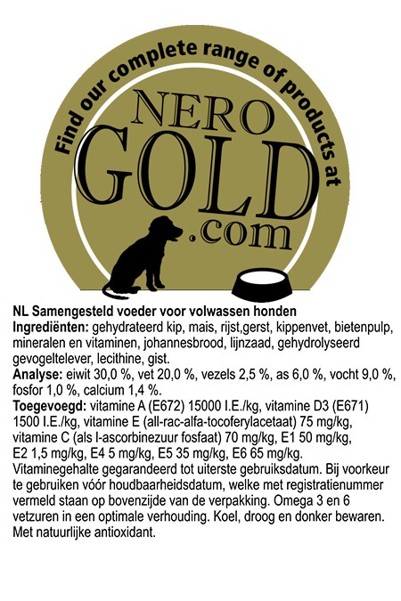 Nero Gold Hond Actief