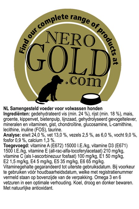 Nero Gold Hond Vis & Rijst