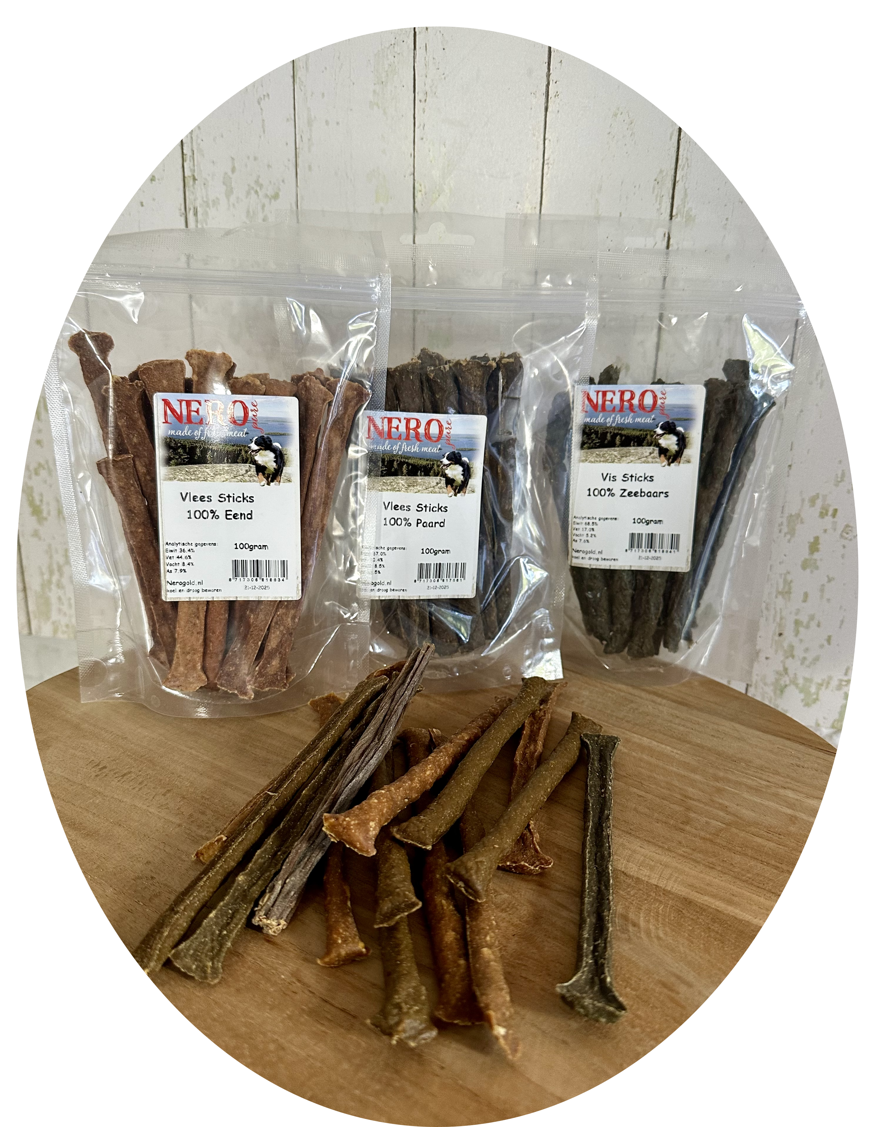 Nero Pure 100% vlees sticks 100gr.